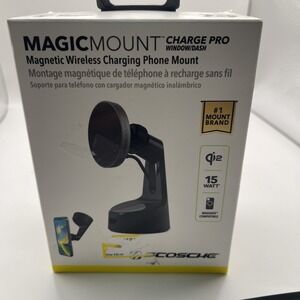 Scosche MagicMount Charge Pro Qi2 2-in-1 Window/Dash Car Mount - Black
